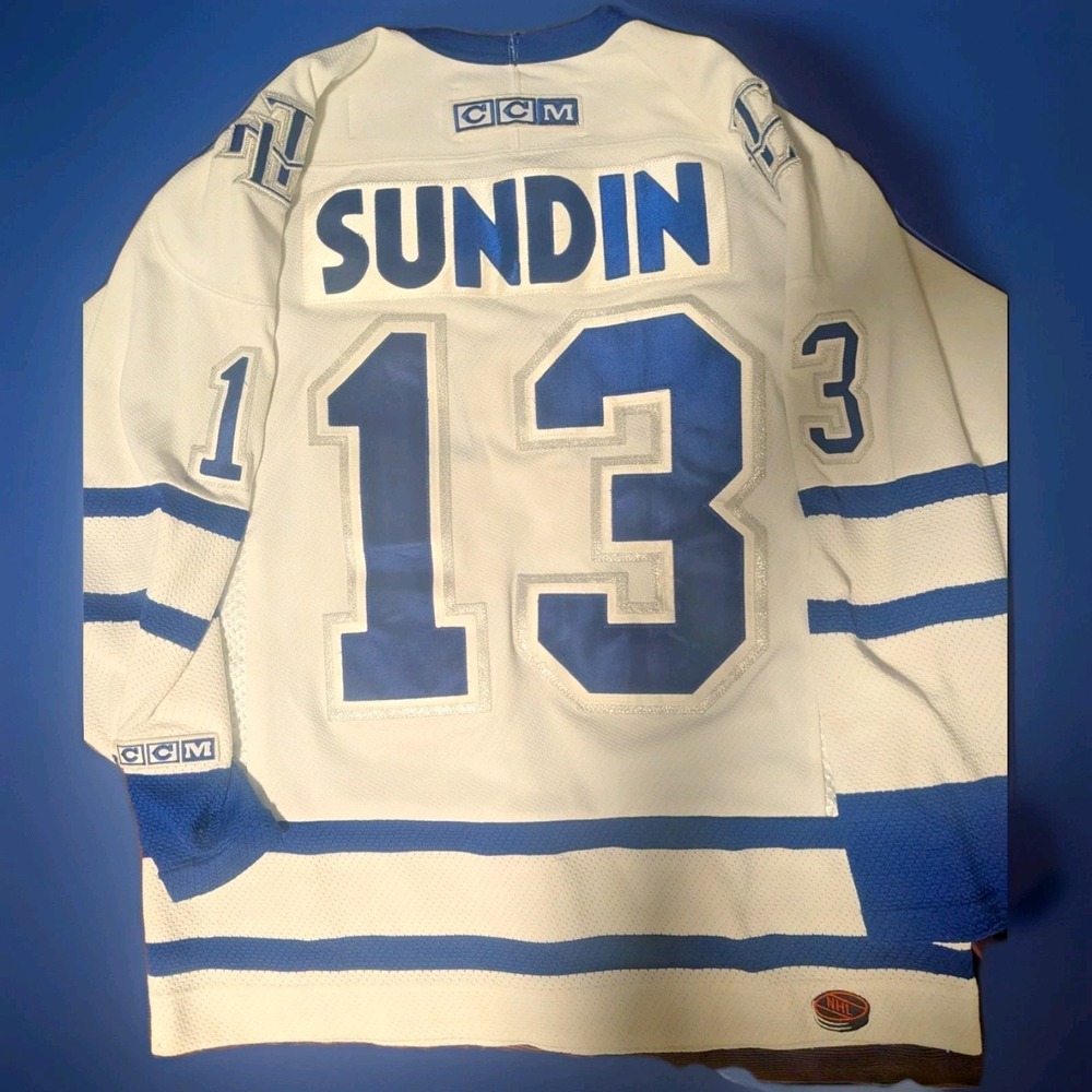 Mats Sundin Vintage CCM Collectable NHL Jersery Toronto Maple Leaf's